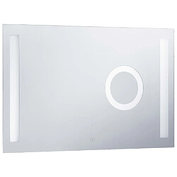 Acheter Maison Chic Miroir mural à LED et capteur, Miroir mural de salle de Bain tactile 100x60cm -MN71876