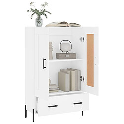 Avis vidaXL Buffet haut blanc 69,5x31x115 cm bois d'ingénierie