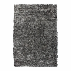 Paris Prix Tapis Shaggy Fait Main Diamond Gris Blanc 240 x 330 cm