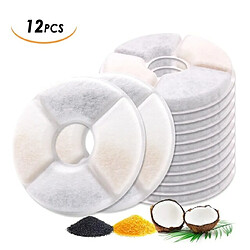 Universal 12PCS Filtre à jet d'eau pour chat Filtre de remplacement pour fontaine d'animal de compagnie Fontaine à boisson Répartiteur d'eau automatique pour éleveurs de chats et de chiens | Fournitures d'arrosage pour l'alimentation des chats