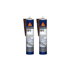 Lot de 2 colles mastic marine SIKA Sikaflex 291i - Bois - 300ml