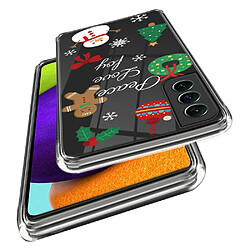 Coque en TPU motif de noël, flexible, anti-chocs pour votre Samsung Galaxy S23 - bonhomme de neige