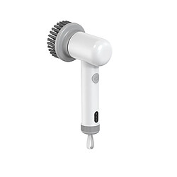 KILISKY Brosse de Nettoyage Electrique - Avec 4 têtes de nettoyage remplaçables - Rotation à 360° - pour nettoyer la cuisine, la douche