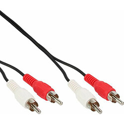 INLINE - Audio-Kabel - 2 x Cinch (M) - 2 x Cinch (M) - 15 m - schwarz