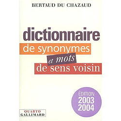 Dictionnaire des synonymes et mots de sens voisin