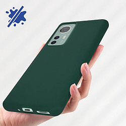 Avizar Coque Xiaomi 12 Silicone Flexible Finition Mate Anti-traces vert pas cher