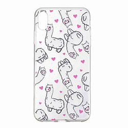 Wewoo Coque Fashion Etui de protection en TPU peint pour iPhone XS Max motif Alpaca