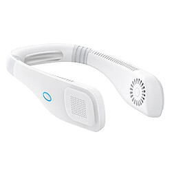 Mini Ventilateur de Cou Portable USB avec Batterie Rechargeable Ventilateur Portable à Vent Ultra Silencieux Refroidisseur de Poche Climatiseur Blanc