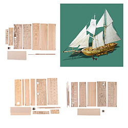 Avis 1/130 1/120 échelle En Bois Voilier Modèle Kit Harvey Bateau Puzzle Pour Enfant Adulte