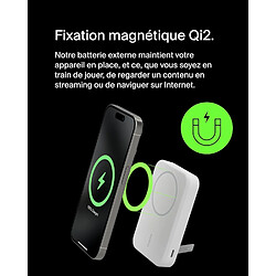 SANAG Boostcharge Pro Batterie Externe Sans Fil 8 000 Mah Avec Qi2 (Chargeur Portable Compatible Magsafe, Support Intégré, Pour Iphone 16, 16 Plus, 16 Pro, 16 Pro , Iphone 15, Etc., Blanche) pas cher