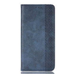 Etui en PU + TPU magnétique, auto-absorbé avec support bleu pour votre Apple iPhone 13 6.1 pouces