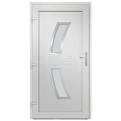 Acheter vidaXL Porte d'entrée anthracite 108x208 cm PVC