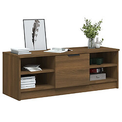 Avis vidaXL Meuble TV Chêne marron 102x35,5x36,5 cm Bois d'ingénierie