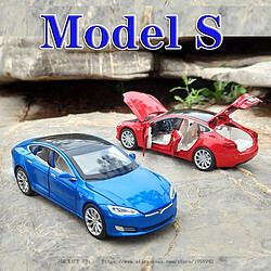 Universal Nouveauté 1: 32 Tesla Modèle en alliage Modèle de voiture jouet moulée sous pression Voiture jouet Livraison gratuite Jouets pour enfants Cadeaux pour enfants Jouets pour garçons | Voiture jouet moulée sous pression(Rouge) pas cher