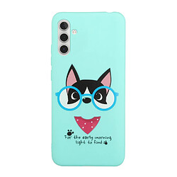 Coque en silicone avec lanière bleu ciel pour votre Samsung Galaxy A13 5G