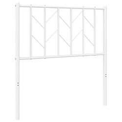 Maison Chic Tête de lit moderne pour chambre - Décoration de lit métal blanc 80 cm -MN37052