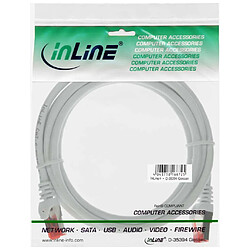 Câble patch InLine® S / FTP PiMF Cat.6 PVC CCA 250 MHz, blanc, 3 m