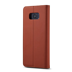 Acheter Wewoo Housse Coque Pour Galaxy S8 LC.IMEEKE LC-002 Series Skin Hand Feeling PU + TPU en cuir à rabat horizontal avec support et fente carte et portefeuille marron