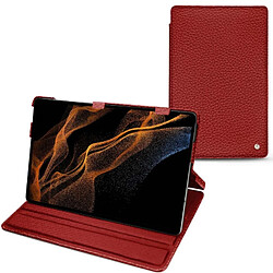 Housse cuir Samsung Galaxy Tab S8+ - Rabat horizontal - Tomate ( Pantone #a61715 ) - NOREVE