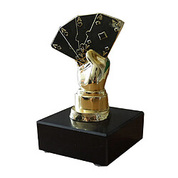 Alloy Poker Finger Trophy Award Award pour le jeu de tournoi de casino doré