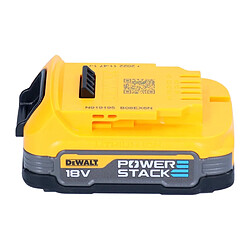 DeWalt Kit batterie DCBP 034 E3 3x batterie Powerstack 18 V 1,7 Ah / 1700 mAh XR Li-Ion - avec indicateur de charge