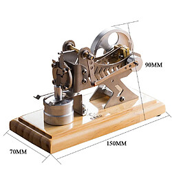 Kit de Modèle de Moteur de Moteur Stirling à Vapeur En Métal Mini Jouet éducatif Bricolage