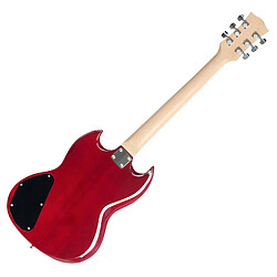 Avis McGrey Rockit guitare électrique double encoche set complet Cherry Red