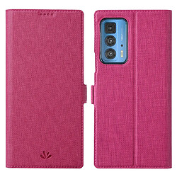 Vili Etui en PU + TPU avec support rose pour Motorola Edge 20 Pro