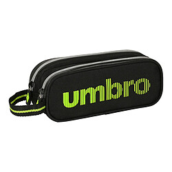 Trousse d'écolier Umbro Essentials Noir Citron (21 x 8 x 6 cm)