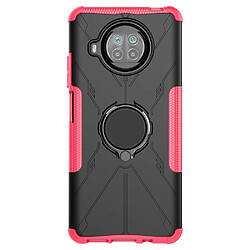 Coque en TPU anti-chute, anti-rayures avec béquille pour votre Xiaomi Mi 10T Lite 5G/Redmi Note 9 Pro 5G/Mi 10i 5G - rose