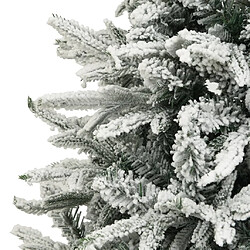 Avis vidaXL Sapin de Noël artificiel à flocons de neige Vert 210 cm PVC/PE