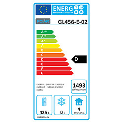 Avis Arrière-bar Réfrigéré 4 Tiroirs et 2 Portes - Polar - R600a - Acier peint noir2Pleine/battante 2542x513x860mm