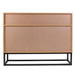 Avis The Home Deco Factory Buffet design bois et métal Abbott - L. 100 x H. 80 cm - Marron