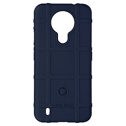 Avizar Coque Nokia 1.4 Carreaux Relief Souple Renforcé Anti-trace bleu