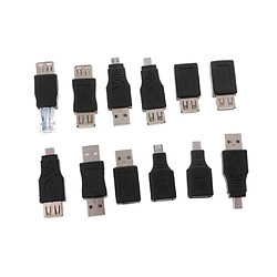 12 PIèces OTG USB 2.0 Adaptateur Micro USB Mini Mâle Vers Femelle pas cher