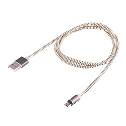 Acheter Wewoo Câble or pour Samsung, HTC, LG, Sony, Huawei, Lenovo, Xiaomi et autres Smartphones 360 Degrés Rotation 1 m Weave Style Micro USB vers USB 2.0 de chargeur magnétique forte avec indicateur LED,