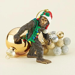 Design Toscano Objet décoratif pour les fêtes Bigfoot le Yéti de noël DB383084 Multicolore 2,5 x 5 x 7,5 cm