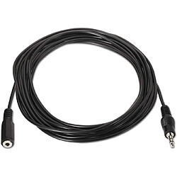 AISENS A128-0145 câble Audio 1,5 m 3,5mm Noir - Câbles Audio (3,5mm, Mâle, 3,5mm, Femelle, 1,5 m, Noir)