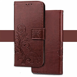 Wewoo Housse Coque Pour HuGlory 10 Lite Pressé Etui à rabat horizontal en cuir avec boucle magnétique et support fentes pour cartes porte-monnaie (Marron)