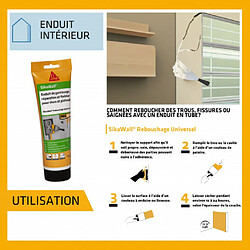 Enduit de rebouchage SIKA SikaWall Rebouchage Universel - 425g