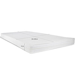 Avis Homestyle4U Lit rembourré avec matelas 120x200 Sommier à lattes