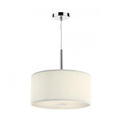 Luminaire Center Suspension Zaragoza crème 3 ampoules