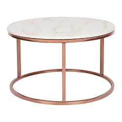 Beliani Table basse Acier inox Rose doré CORAL