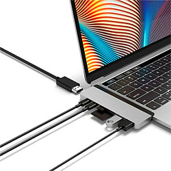 HyperDrive DUO 7 en 2 HUB USB-C para MacBook Plata