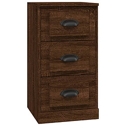 Maison Chic Buffet,Meuble de Rangement,commode pour salon,Cuisine chêne marron 36x35,5x67,5 cm bois d'ingénierie -MN36414