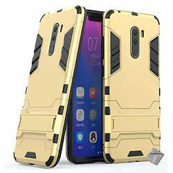 Htdmobiles Coque rigide anti choc pour Xiaomi Pocophone F1 + verre trempe - OR