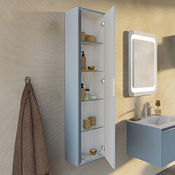 Kiamami Valentina COLONNE SUSPENDUE POLYVALENTE H140 PORTE RÉVERSIBLE BLEU CLAIR MAT | MONACO