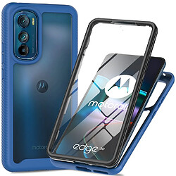 Coque en TPU anti-chute pour votre Motorola Edge 30 5G - bleu foncé