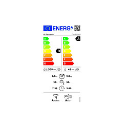 Lave-linge séchant hublot 6/9kg 1400 tours/min - F964R35WRS - LG