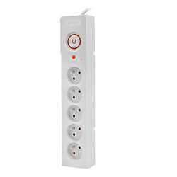 Power strip Z5 5m 5x230V 10A Z5/50/SZ grey